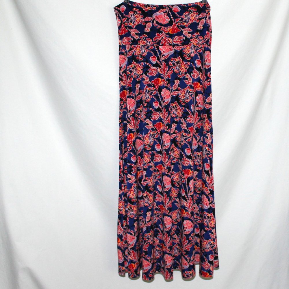 LulaRoe Slinky Long Flared Maxi Skirt S